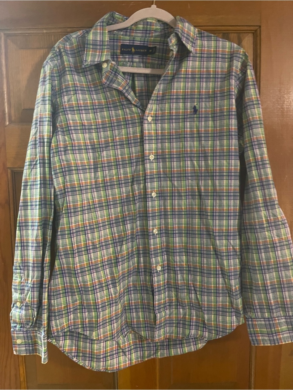 Ralph Lauren Men’s Plaid Button-Down Shirt - Green, Blue, Yellow